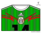 Dibujo Camiseta del mundial de fútbol 2014 de México pintado por Omelhor
