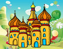 Dibujo Catedral de San Basilio de Moscú pintado por sobeida