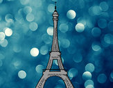 Dibujo La torre Eiffel pintado por vicpaodie9