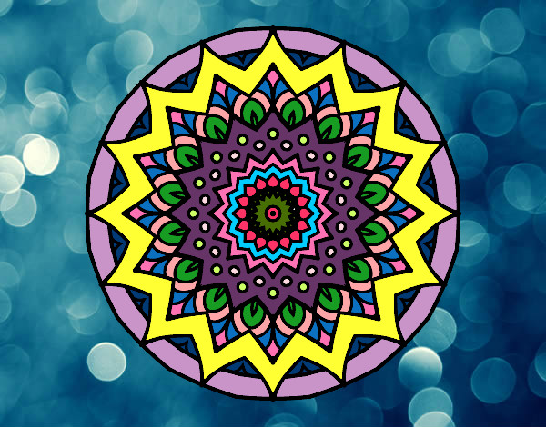 Dibujo Mandala creciente pintado por noathor