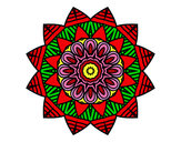 Dibujo Mandala frutal pintado por TEMPANO400