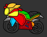 Dibujo Moto deportiva pintado por capdevila