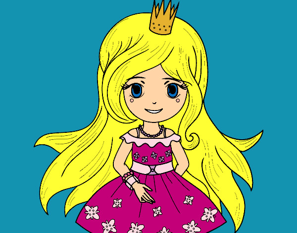Dibujo Princesa primavera pintado por Diamond