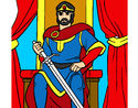 Dibujo Caballero rey pintado por Pierre 