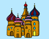 Dibujo Catedral de San Basilio de Moscú pintado por queyla