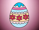 Dibujo Huevo de Pascua floral pintado por Mariadelca
