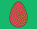 Dibujo Huevo decorado pintado por occa01