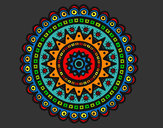 Dibujo Mandala étnica pintado por queyla