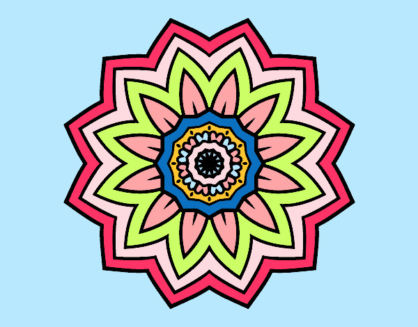 Mandala flor de girasol