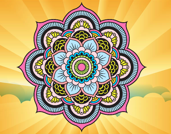 Mandala flor oriental