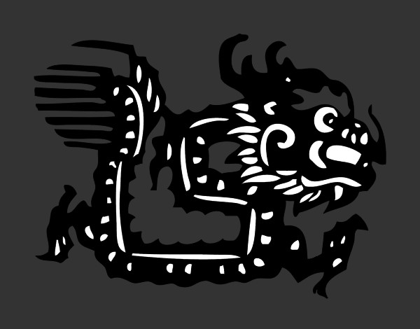 Dibujo Signo del dragón pintado por martina50