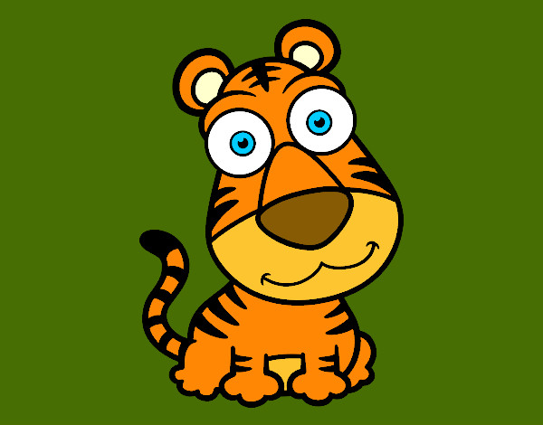 Dibujo de Tigre de Sumatra pintado por Ru_82 en  el día 07-04-15  a las 12:42:01. Imprime, pinta o colorea tus propios dibujos!