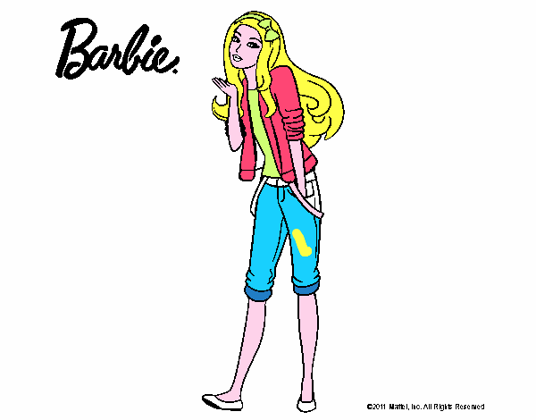 Barbie con look casual