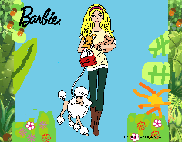 Barbie con sus mascotas