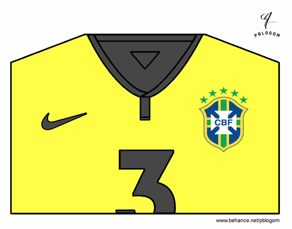 Camiseta del mundial de fútbol 2014 de Brasil