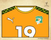 Camiseta del mundial de fútbol 2014 de Costa de Marfil