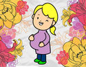 Dibujo Chica embarazada pintado por Galexizz