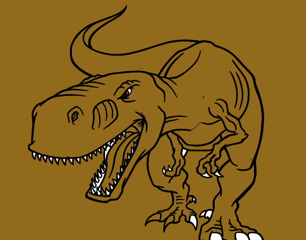 Dibujo Dinosaurio enfadado pintado por tilditus