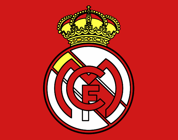 Dibujo Escudo del Real Madrid C.F. pintado por tilditus