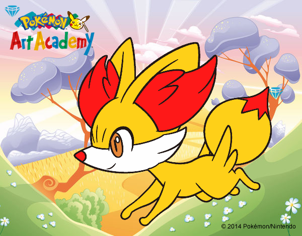 Fennekin corriendo