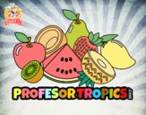 Dibujo Frutas Profesor Tropics pintado por Alimo