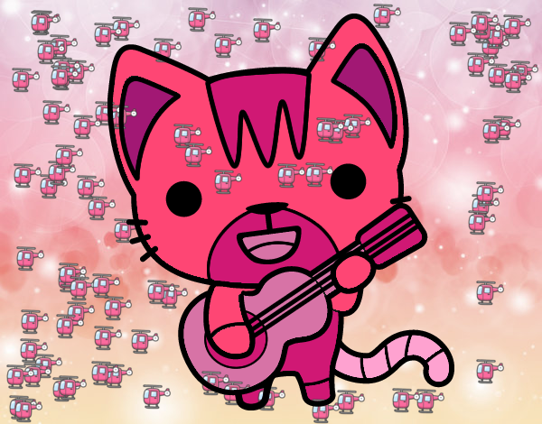 Gato guitarrista