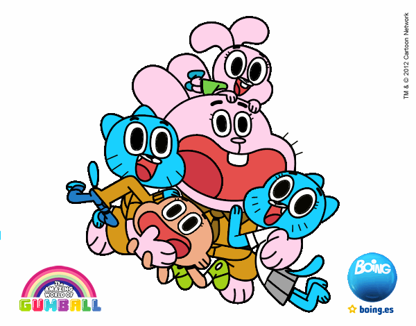 Gumball y amigos contentos