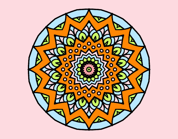Dibujo Mandala creciente pintado por Mariadelca