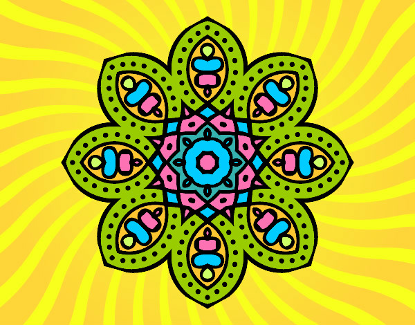 Mandala de inspiración árabe