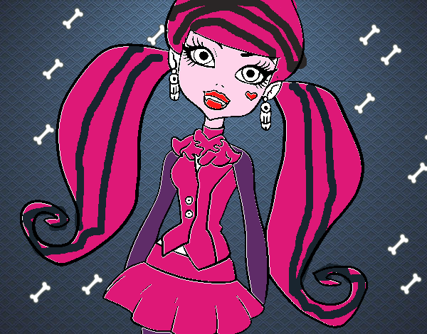 Dibujo de Monster High Draculaura pintado por en Dibujos net el día a las