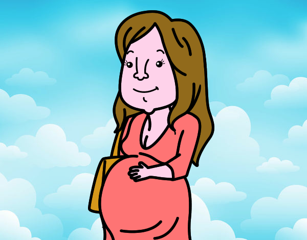 mujer embarazada va a tener un bebe