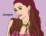 Dibujo Ariana Grande con collar pintado por queyla