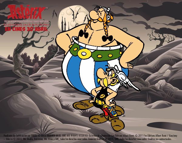 Astérix y Obélix enfadados