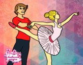 Dibujo Barbie bailando ballet pintado por tilditus