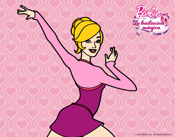 Barbie en postura de ballet