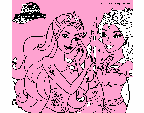 Barbie se despiede de la reina sirena