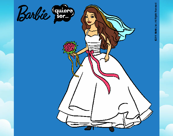 Barbie vestida de novia