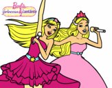 Dibujo Barbie y la princesa cantando pintado por Eder_iraia