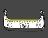 Dibujo Barco de indios pintado por gatitos3