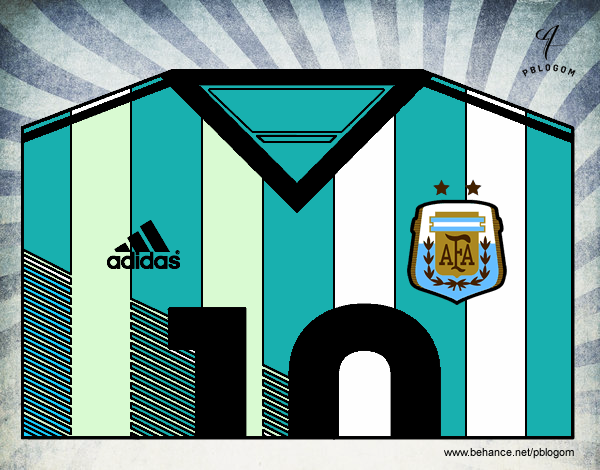 Camiseta del mundial de fútbol 2014 de Argentina