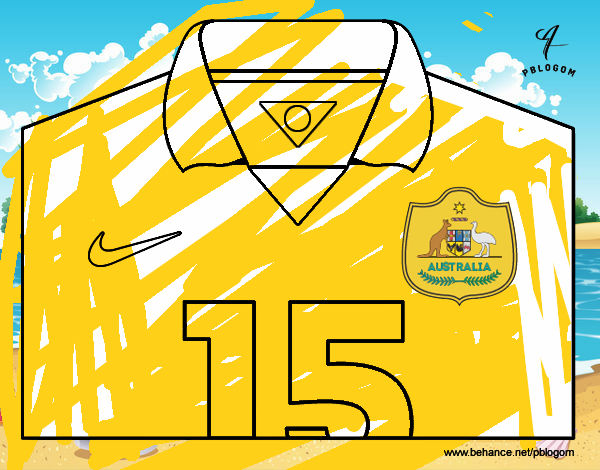 Camiseta del mundial de fútbol 2014 de Australia