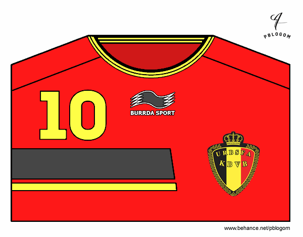 Camiseta del mundial de fútbol 2014 de Bélgica