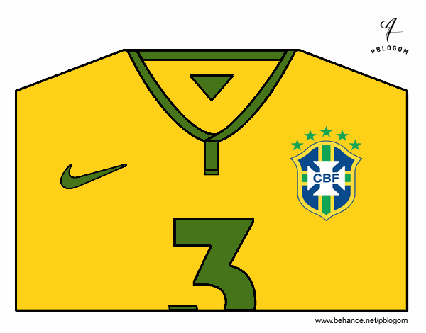 Camiseta del mundial de fútbol 2014 de Brasil