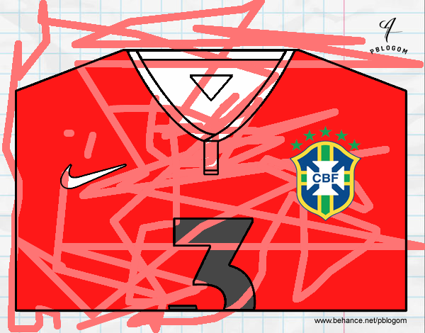 Camiseta del mundial de fútbol 2014 de Brasil