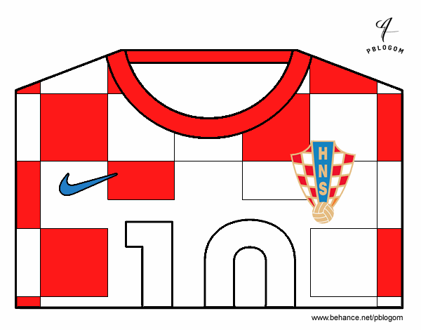 Camiseta del mundial de fútbol 2014 de Croacia