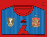 Camiseta del mundial de fútbol 2014 de España