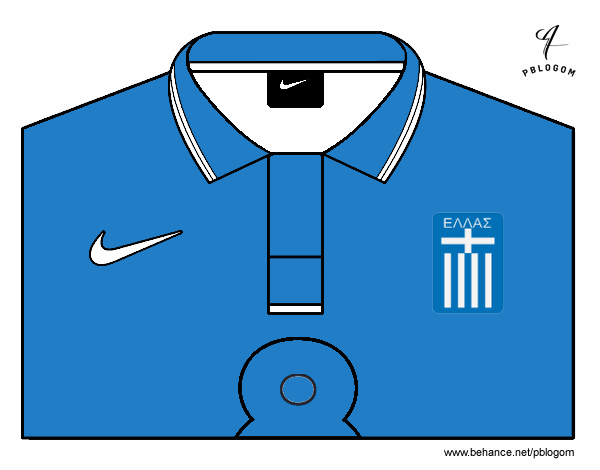 Camiseta del mundial de fútbol 2014 de Grecia