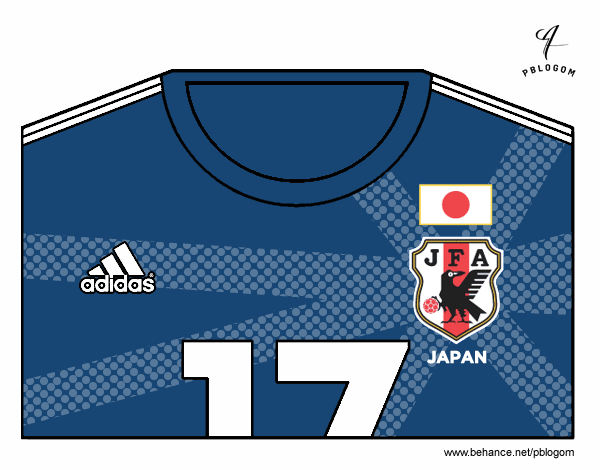 Camiseta del mundial de fútbol 2014 de Japón