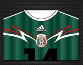 Camiseta del mundial de fútbol 2014 de México