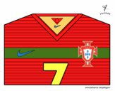 Camiseta del mundial de fútbol 2014 de Portugal